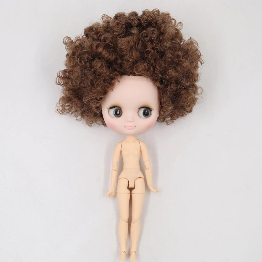 ミディ アイシードール アフロ 可動ボディ 1/8ドール カスタムドール