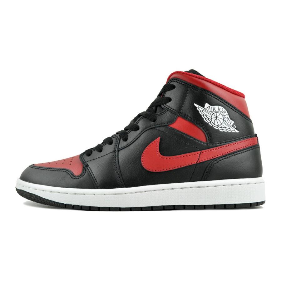 エア ジョーダン 1 NIKE AIR JORDAN MID blk/varsity red-summit wht