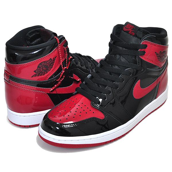 エア ジョーダン 1 NIKE AIR JORDAN RETRO HI OG PATENT BRED black