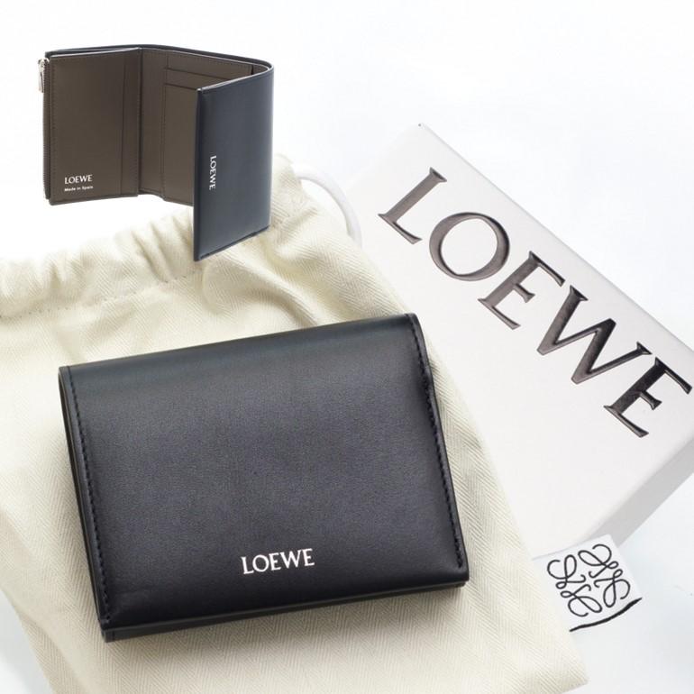 LOEWE（ロエベ） トライフォールド ジップウォレット シャイニーナパ