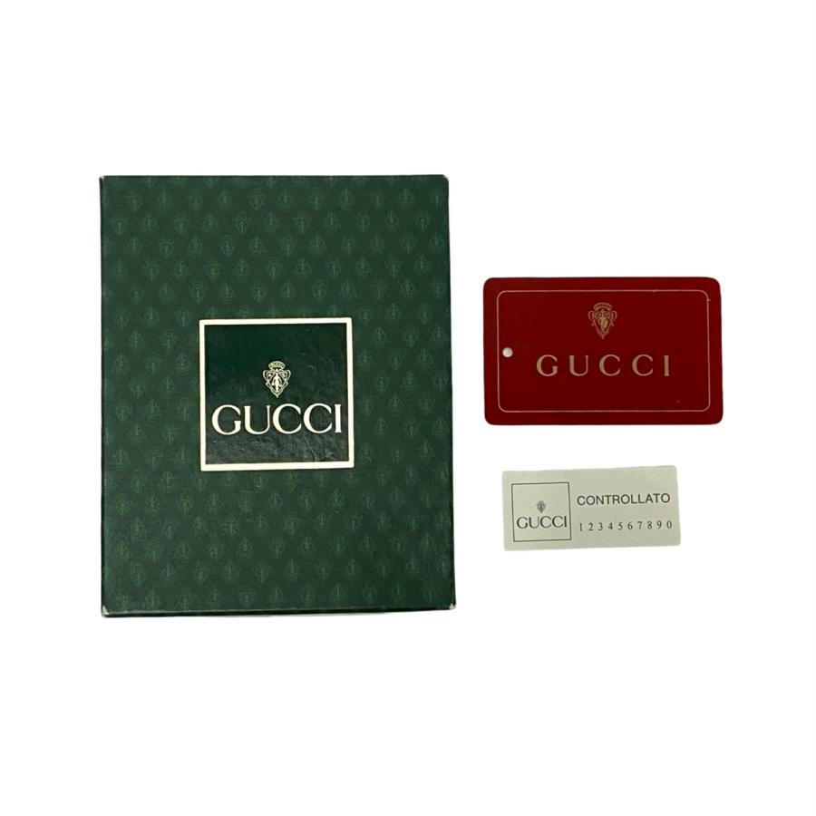 GUCCI オールドグッチ ヴィンテージ GG カフスボタン ゴールド レッド
