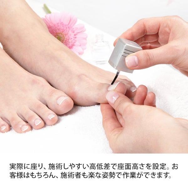 Foot High Chair KING 3点セット ホワイト ネイルチェア ネイル椅子