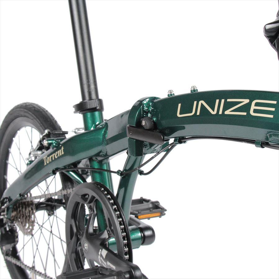 折り畳み自転車 UNIZE Torrent Forest Green (ユナイズ トレント