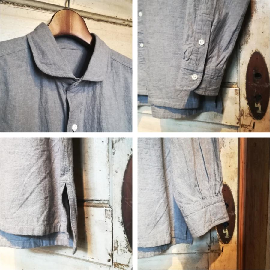 PORTER CLASSIC（ポータークラシック） WIDE POCKET SHIRT -GRAY