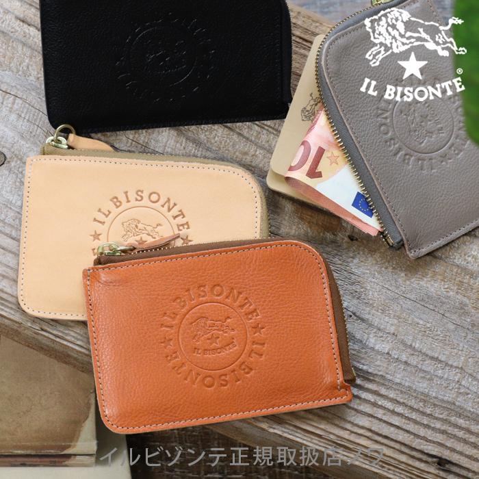 IL BISONTE（イルビゾンテ） 財布 ファスナー財布 サークルビッグロゴL