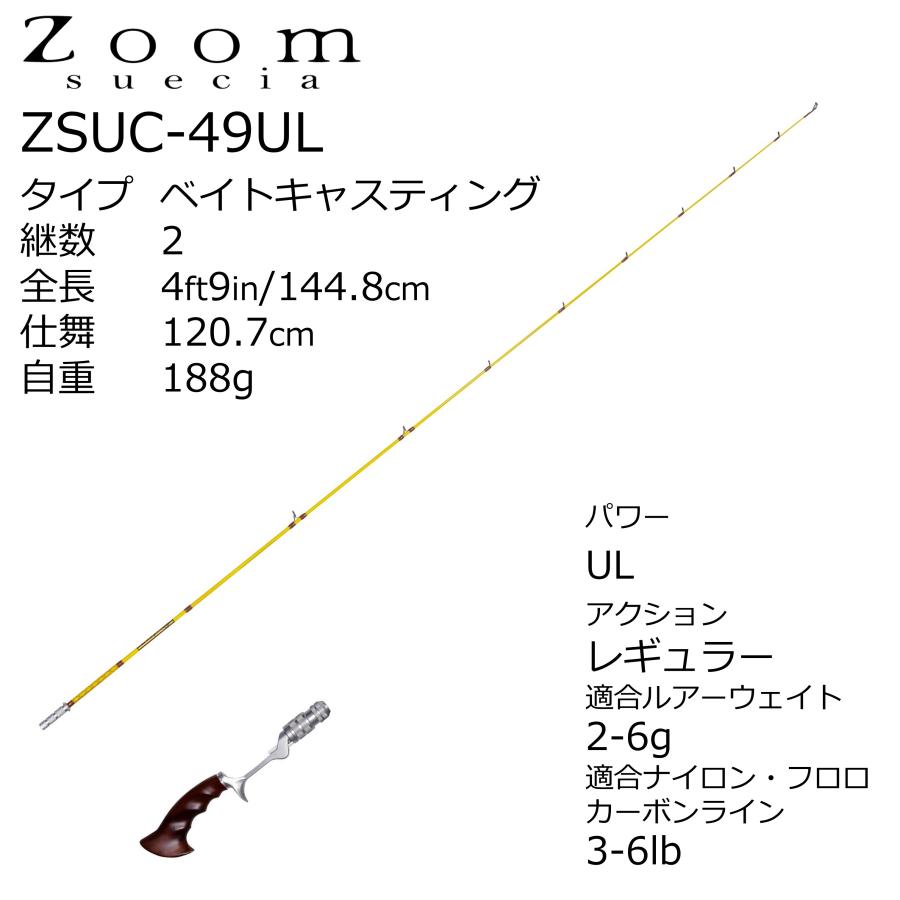 Abu Garcia（アブガルシア） トラウトロッド ズームスエシア ZSUC-49UL