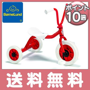 ボーネルンド（Bornelund） ペリカンデザイン三輪車 Vハンドル 赤