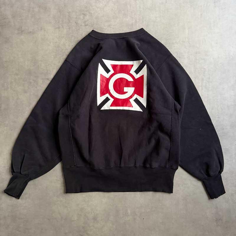 90'S CHAMPION Reverse Weave Back Print Sweat Shirts BLACK/L Made