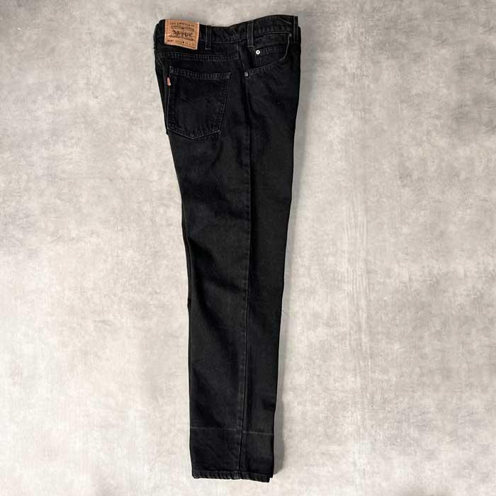 90's Levi's 505 BLACK JEANS MADE IN USA W33L30 リーバイス ブラック