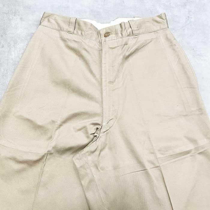 60's USMC ZIP CHINO TROUSERS W30/L34 60年代 アメリカ海兵隊