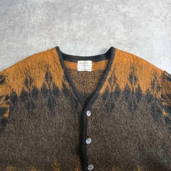 Sears（シアーズ） 60'S Sears Mohair Cardigan Made in USA BLACK