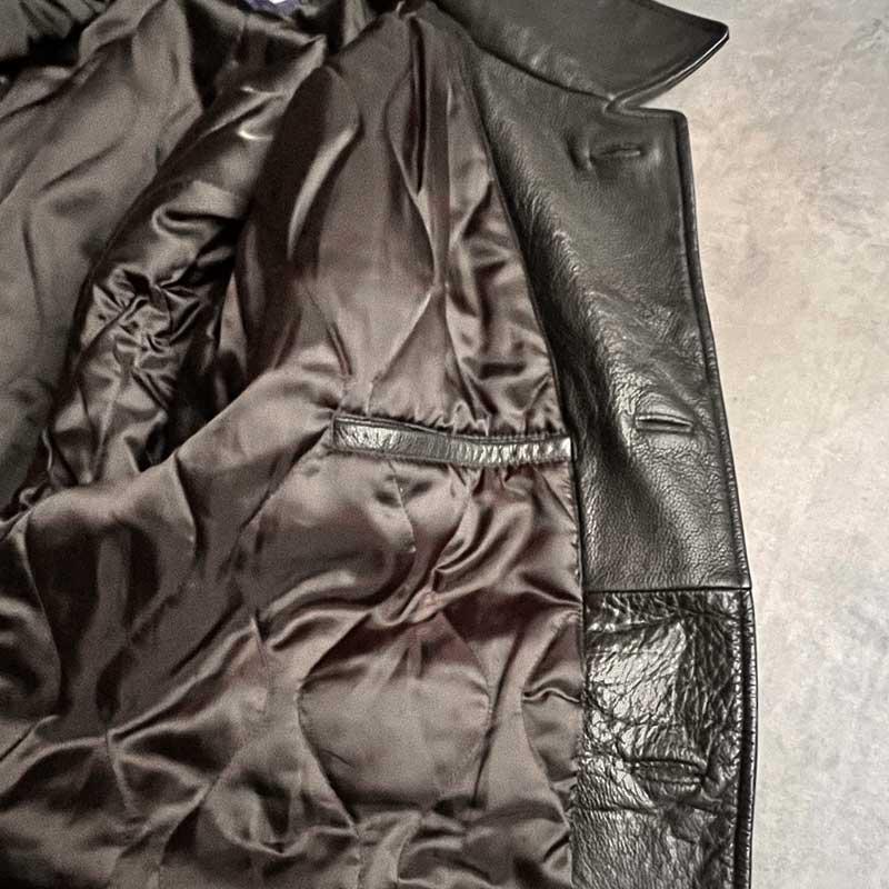 GAP（ギャップ） 90'S GAP Leather Car Coat BLACK/XL 90年代 レザー
