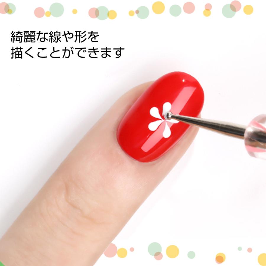 ネイルブラシ ドットペン ドット棒 ジェルネイル ネイルアート ネイル
