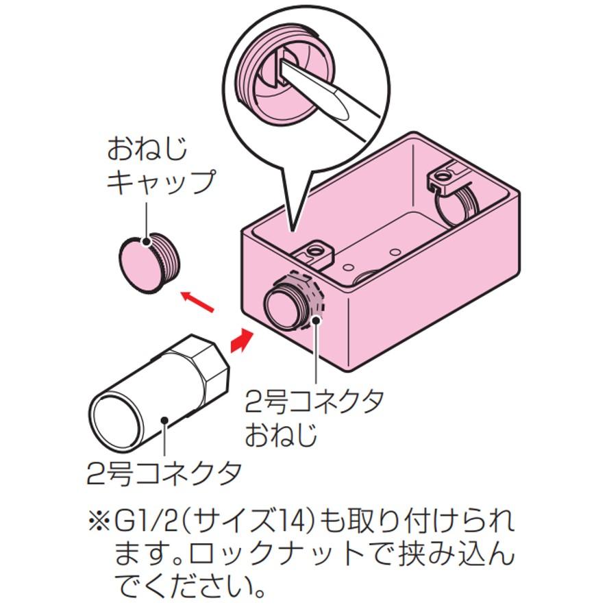 未来工業 PVR-AT 3ヶ用 露出スイッチボックス 2号コネクタ無 ミライ