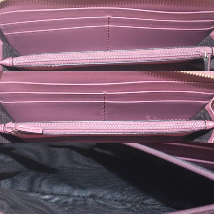 GUCCI（グッチ） L字ファスナー 長財布 レザー ピンク 332747・525040