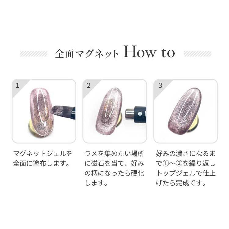 NEKO GEL（ネコジェル） ジェルネイル ナチュラルマグネット全6色 内容