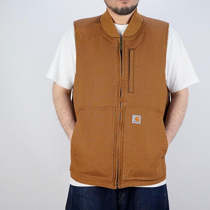 Carhartt（カーハート） リブカラー ワークベスト CARHARTT LOOSE FIT