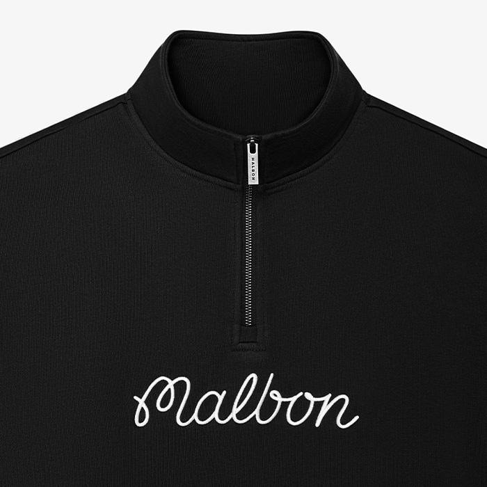 即日発送新品ゴルフ MALBON GOLF 長袖ハーフジップスウェット XL 即日