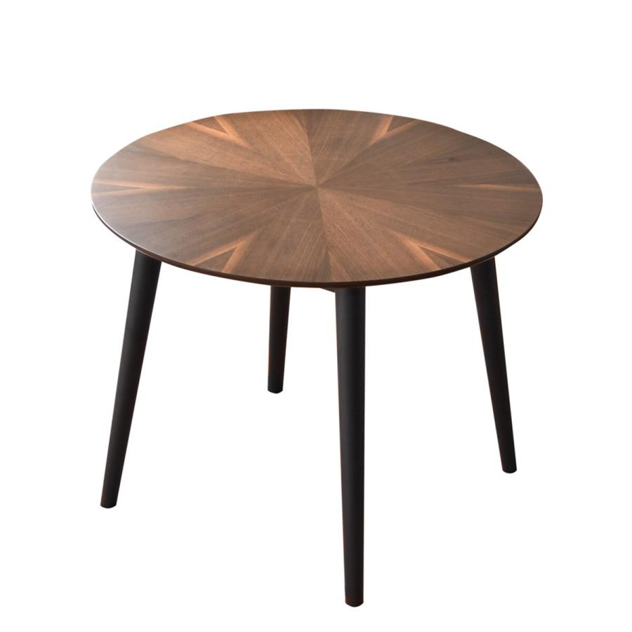 ニトリ（NITORI） 美しい木目が特徴の円形テーブル (幅90cm 木目