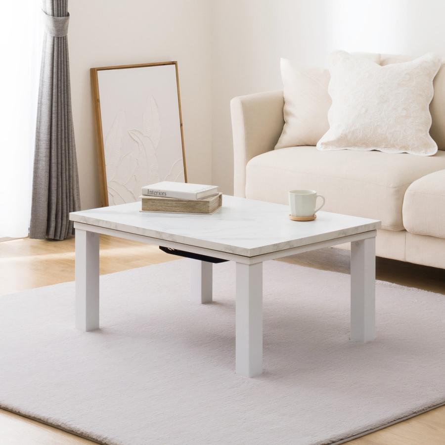 ニトリ（NITORI） 大理石調の軽量リビングこたつ(LM01 8060 WH