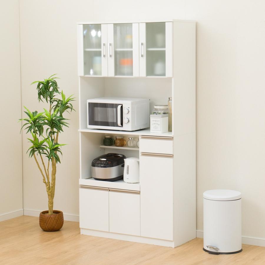 ニトリ（NITORI） レンジ台(フォルムS RE1890 WH) キッチンボード 食器