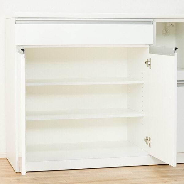 ニトリ（NITORI） 幅120cm キッチンボード( レジューム120-2TF-H WH