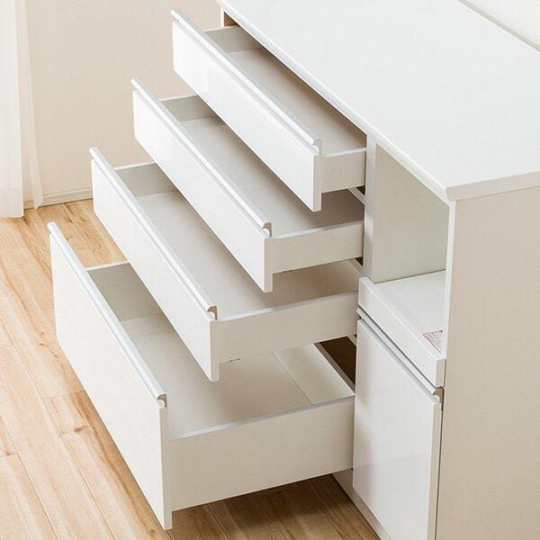 ニトリ（NITORI） 幅120cm キッチンボード( レジューム120-2AG-S WH