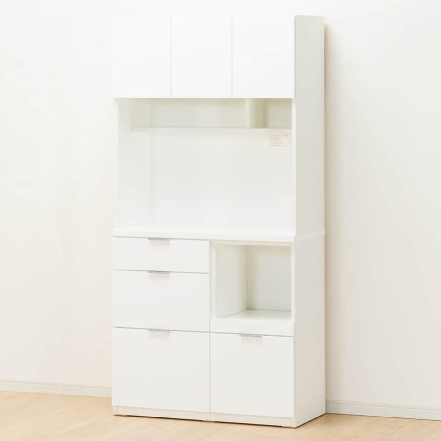 ニトリ（NITORI） キッチンボード(エトナ90KB WH/SI) ニトリ期間限定