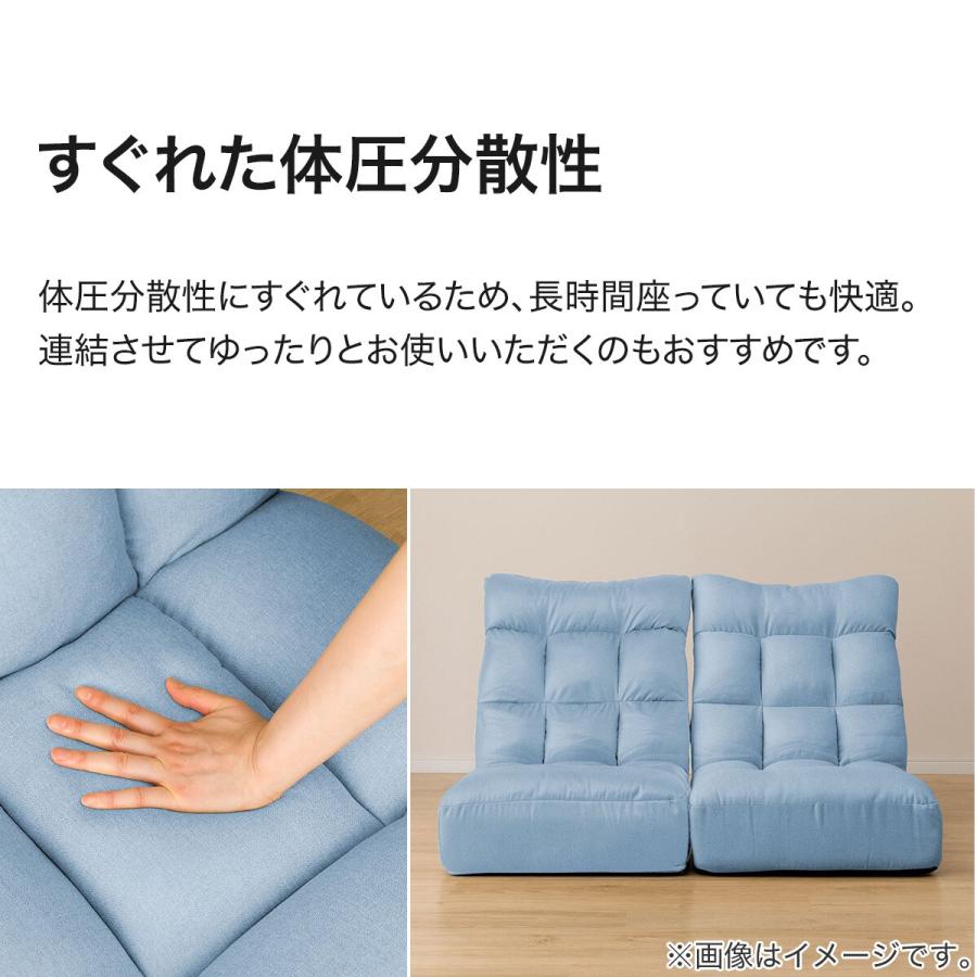 ニトリ（NITORI） つながるハイバックポケットコイル座椅子 ローソファ