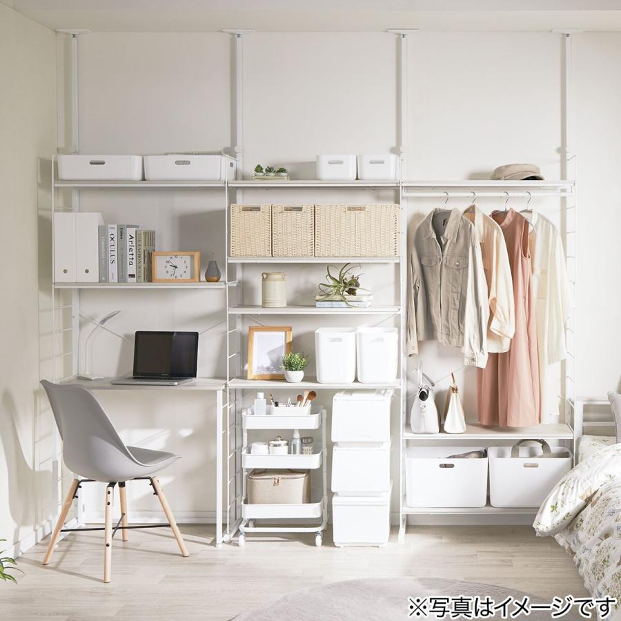 ニトリ（NITORI） Nポルダ突っ張りワイヤーワードローブ(MBR) 棚