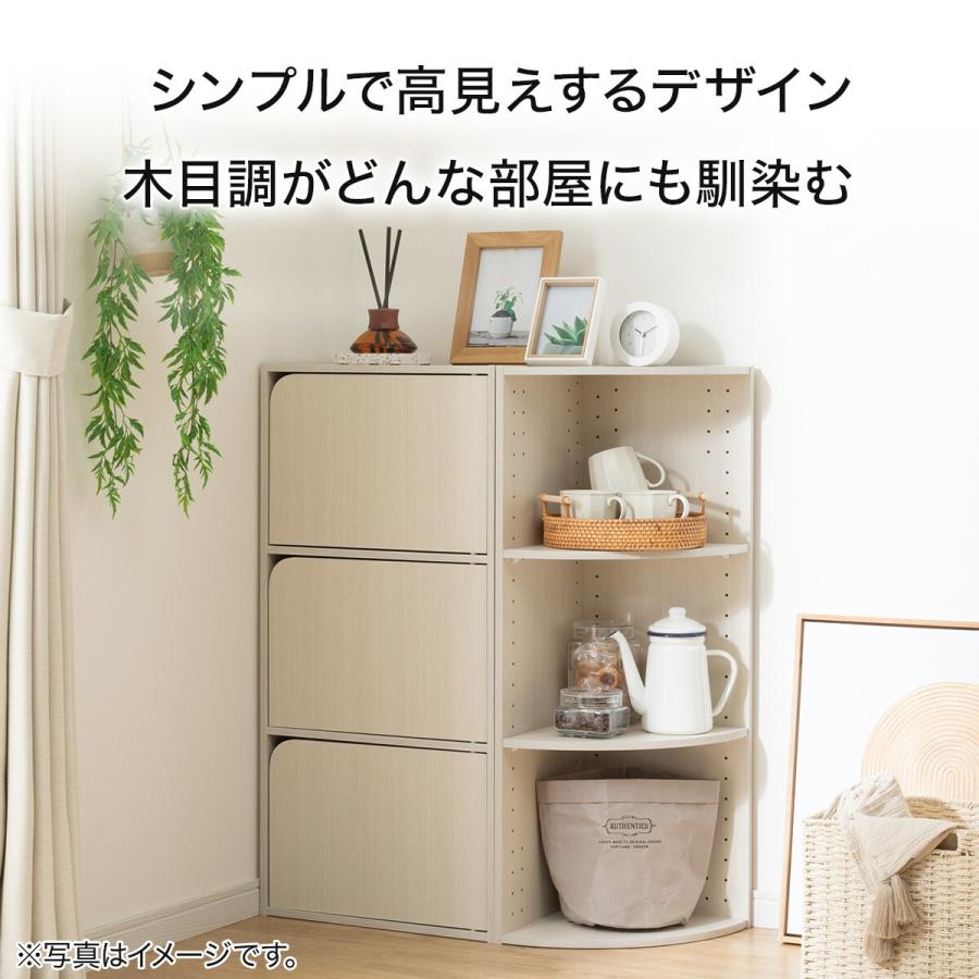 ニトリ（NITORI） 連結できるカラーボックス Nカラボ 扉付き 6段