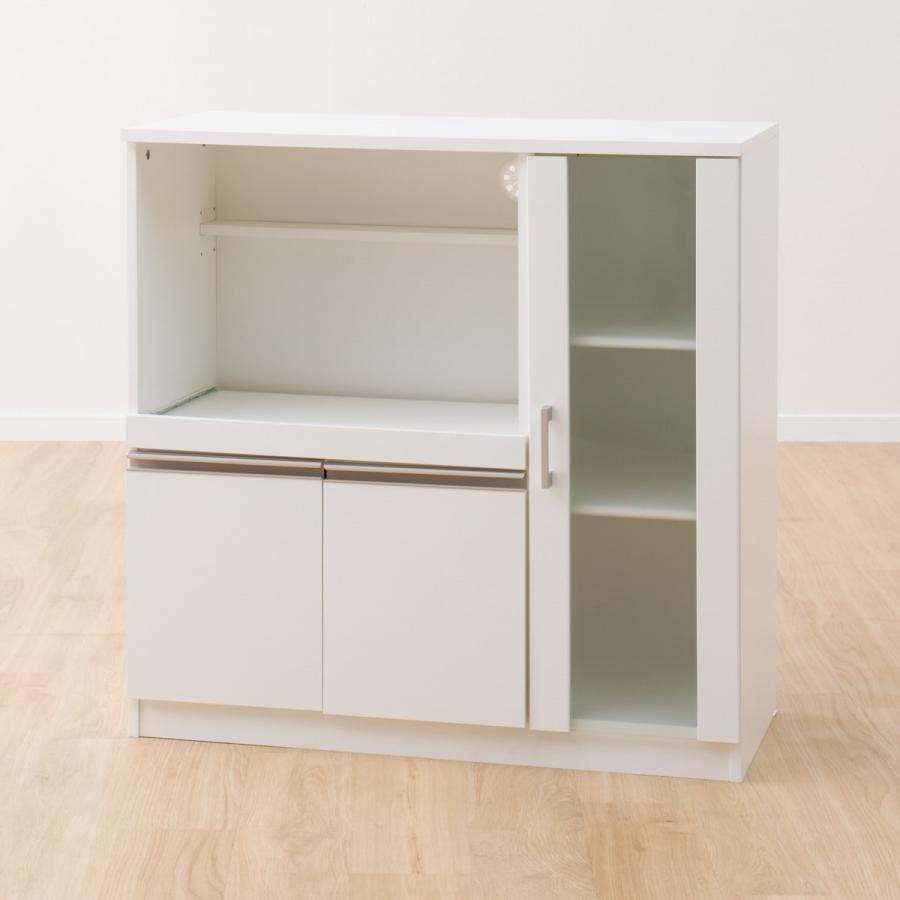 ニトリ（NITORI） レンジ台(フォルムN RE9090G WH） ニトリ期間限定：4