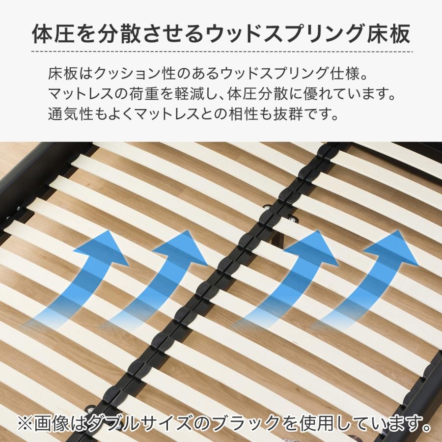 ニトリ（NITORI） ベッド クイーン ベッドフレーム(サラス/BK