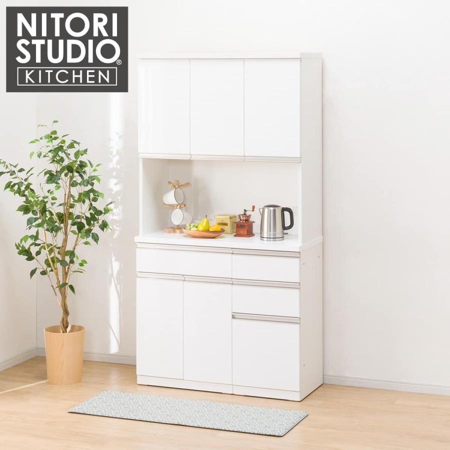 ニトリ（NITORI） 幅100cm キッチンボード(リガーレ100KB上台ハイ