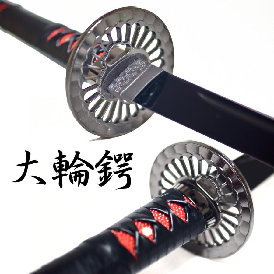 模造刀 黒刀 日輪刀 金属製 人気 高級】限定1本の金属製の日輪刀 鬼滅