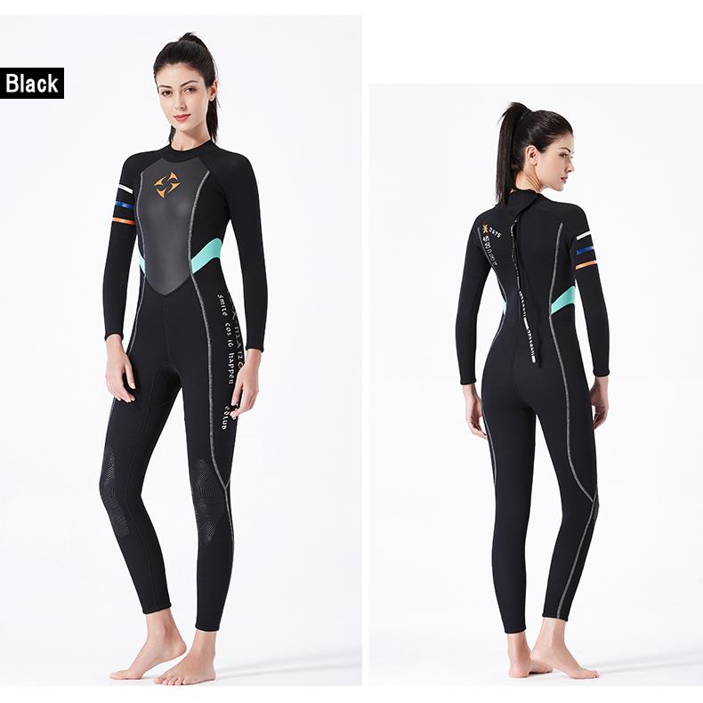 ウェットスーツ レディース 3mm 女性用 Dive＆Sail 後ろファスナー