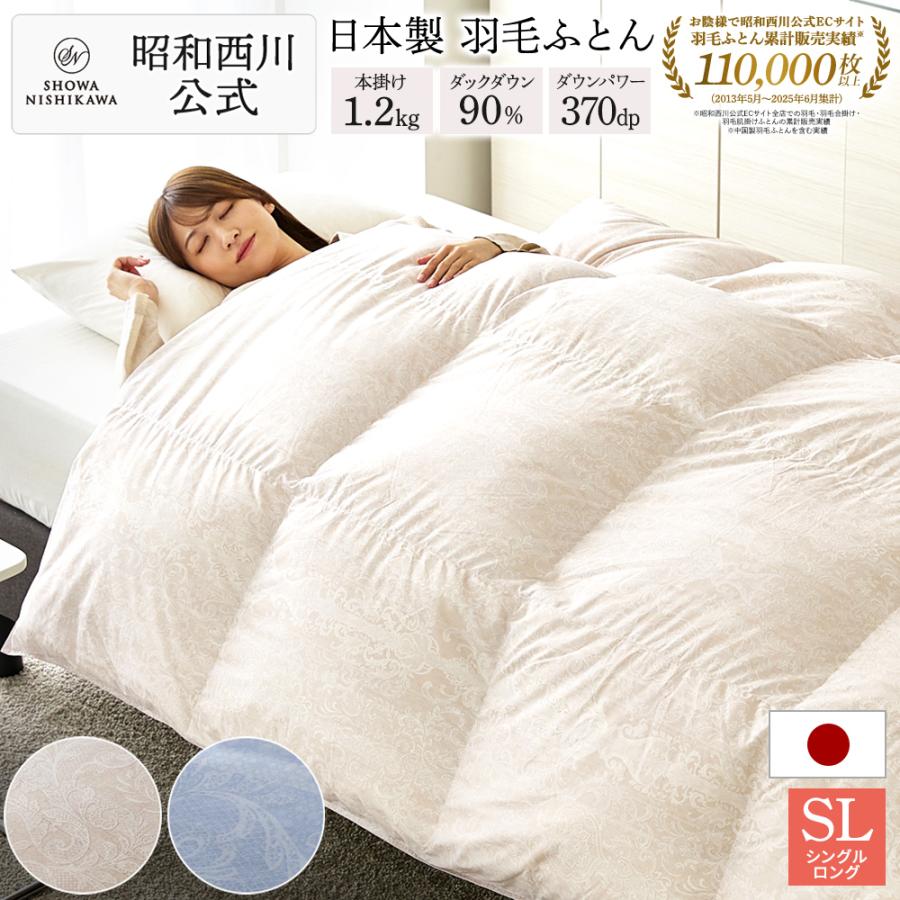 新品未使用 西川リビンク 羽毛掛ふとん インペリアルダウン 西川(西川