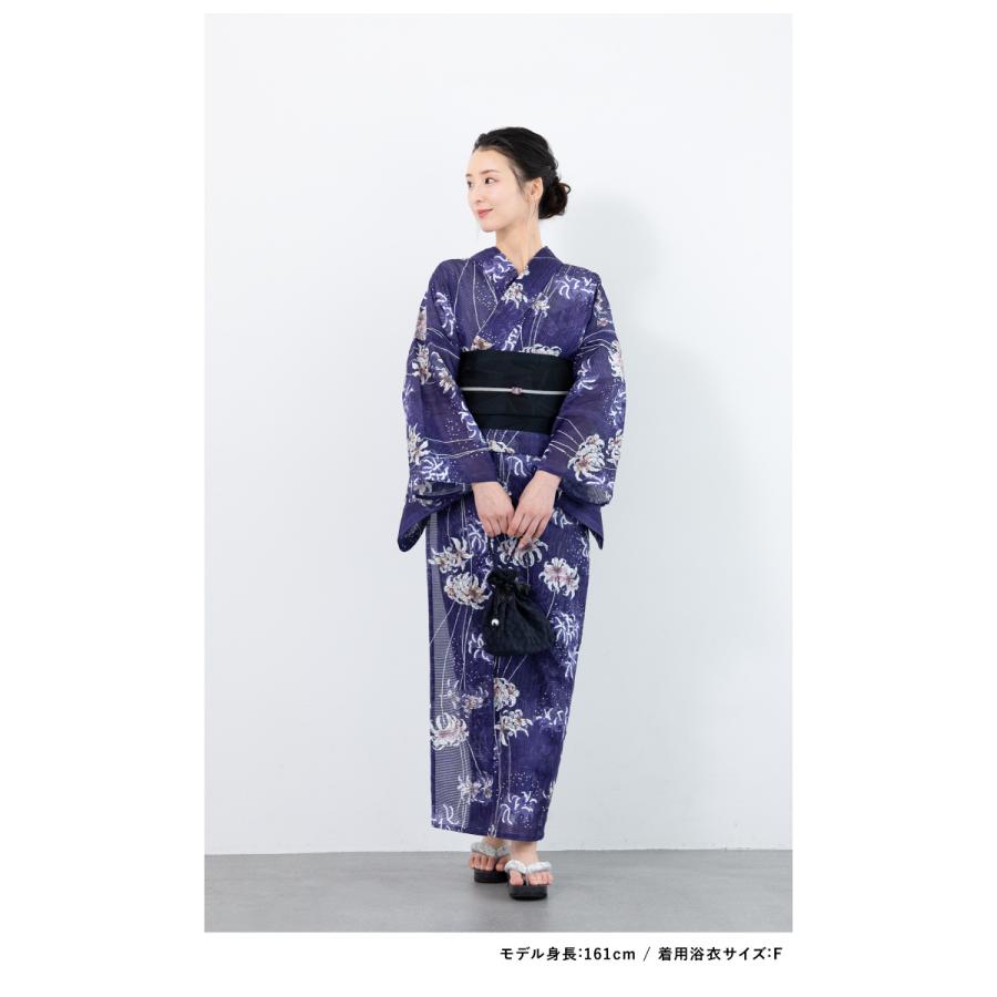 SOUBIEN（創美苑） 浴衣 レディース 浴衣セット 夏 大人 F 半幅帯 み
