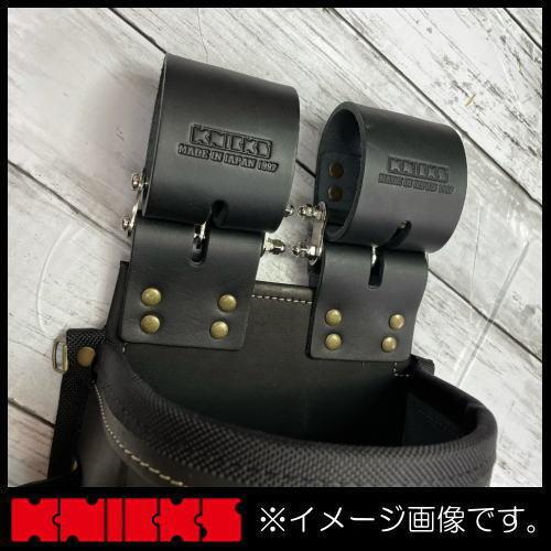 KNICKS（ニックス） チェーンタイプ総ヌメ革使用3段腰袋 ブラック