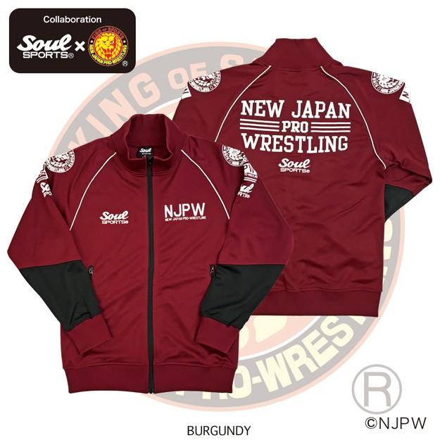 上下セット 新日本プロレス × SOUL SPORTS ジャージ セットアップ 白
