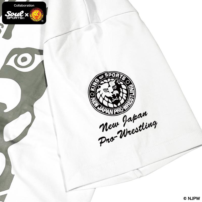 ライオンマーク コラボロゴ NJPW 豪華 プリント 半袖 Tシャツ 綿100