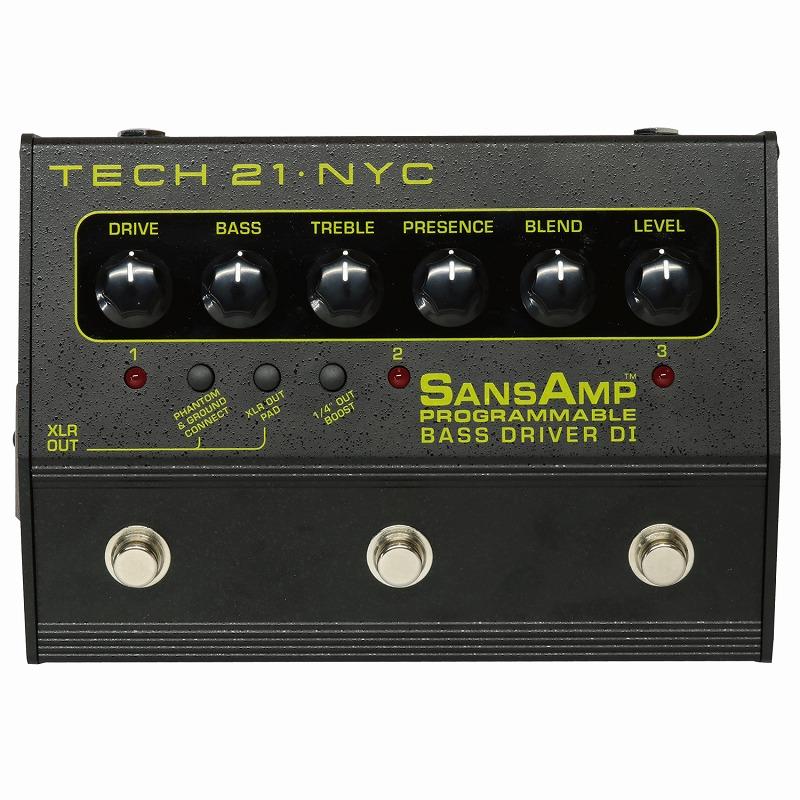 TECH21 ベース用 Sans Amp DI PROGRAMMABLE BASS DRIVER PBDR ベース