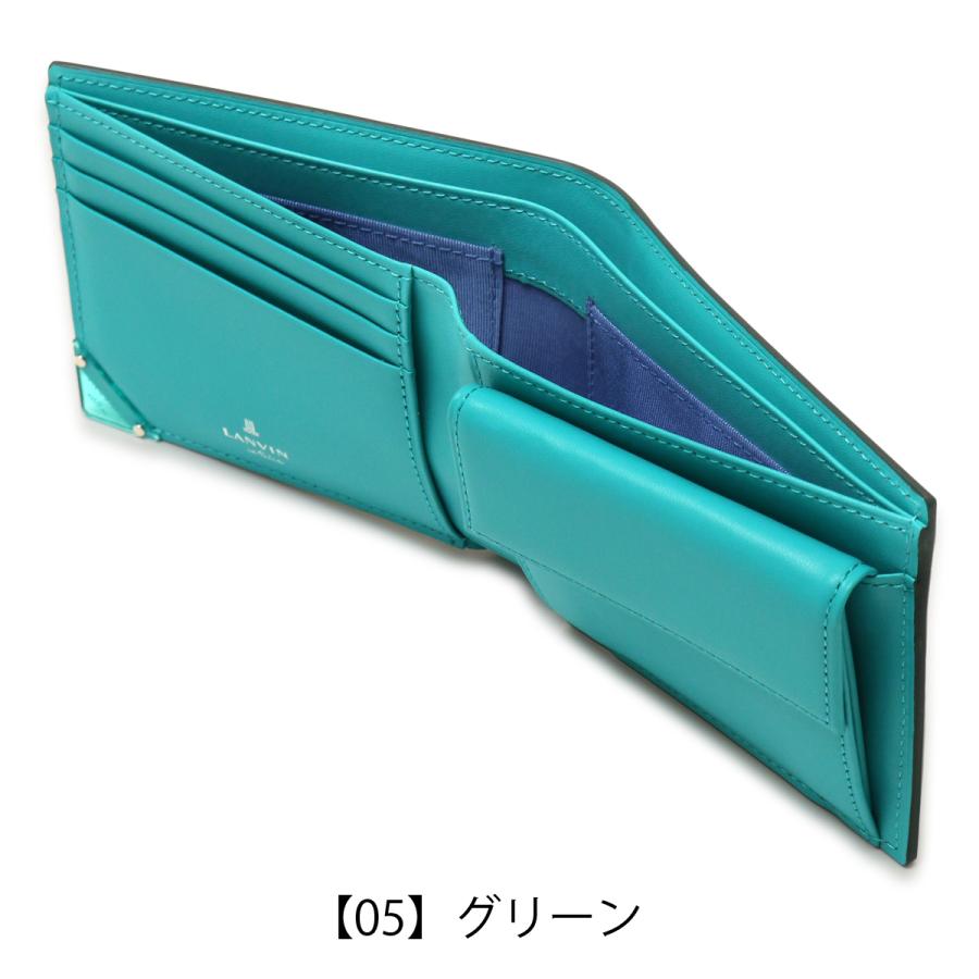 LANVIN en Bleu ランバンオンブルー 財布 二つ折り 本革 メンズ 513622