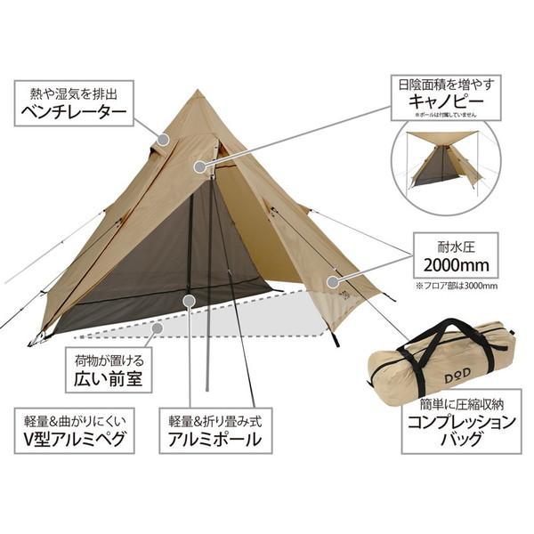 DOD（ディオーオーディー） テント ライダーズワンポールテント T1-442