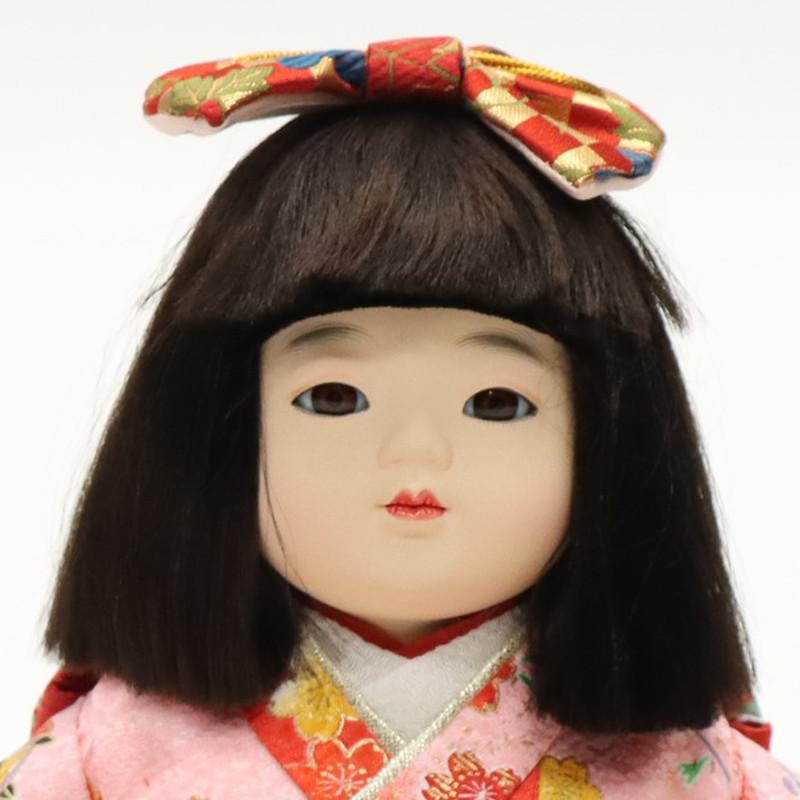 アウトレット品 雛人形 市松人形 10号 座り市松 遊 桜まり ピンク