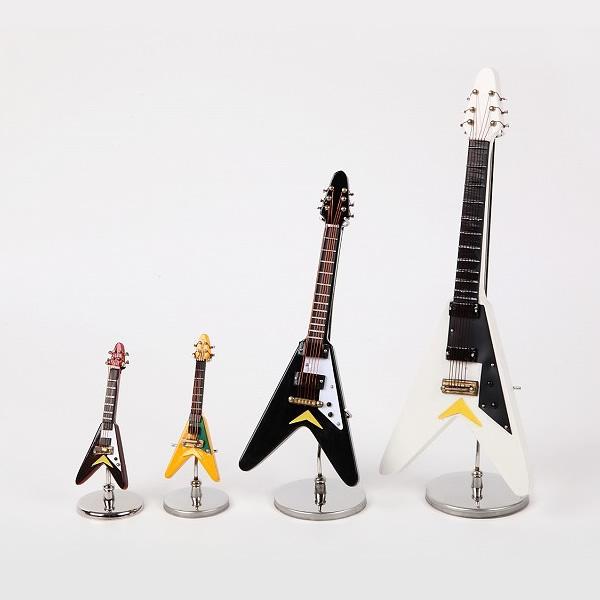 ミニチュア楽器 エレキギター GE33 全長約15cm BK SUNRISE SOUND HOUSE