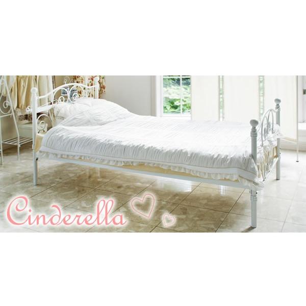アイアン ベッド シングル マットレスなし 姫系 ハート シンデレラ