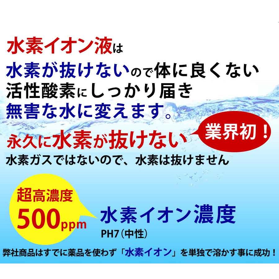 超高濃度水素イオン液【500ppm】100cc 送料無料 超濃縮タイプ 水素が