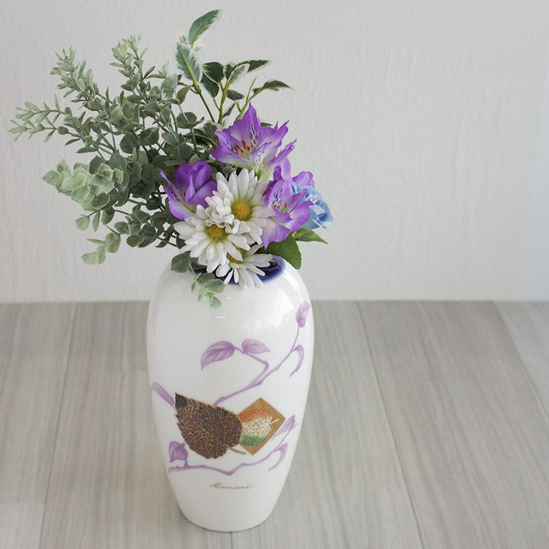 花瓶 23cm フラワーベース 花器 雑貨 レトロ 山本寛斎 kansai fine