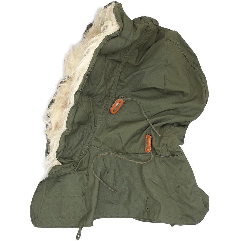 米軍 M-65パーカー用フード アクリルファー USED HE011UN アメリカ軍